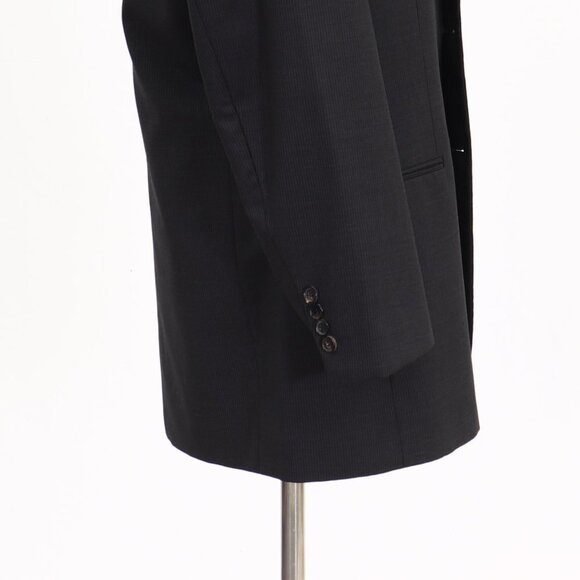Hugo Boss 40R Gray Striped 3-Button Sport Coat Blazer Jacket V753 - Picture 8 of 11